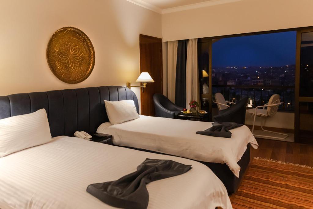 Двухместный (Двухместный номер Делюкс с 1 кроватью или 2 отдельными кроватями, вид на город) отеля Basma Hotel Aswan, Асуан