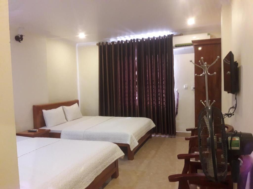 Двухместный (Двухместный номер с 1 кроватью с видом на море) гостевого дома NHÀ NGHỈ ANH KHANG, Халонг