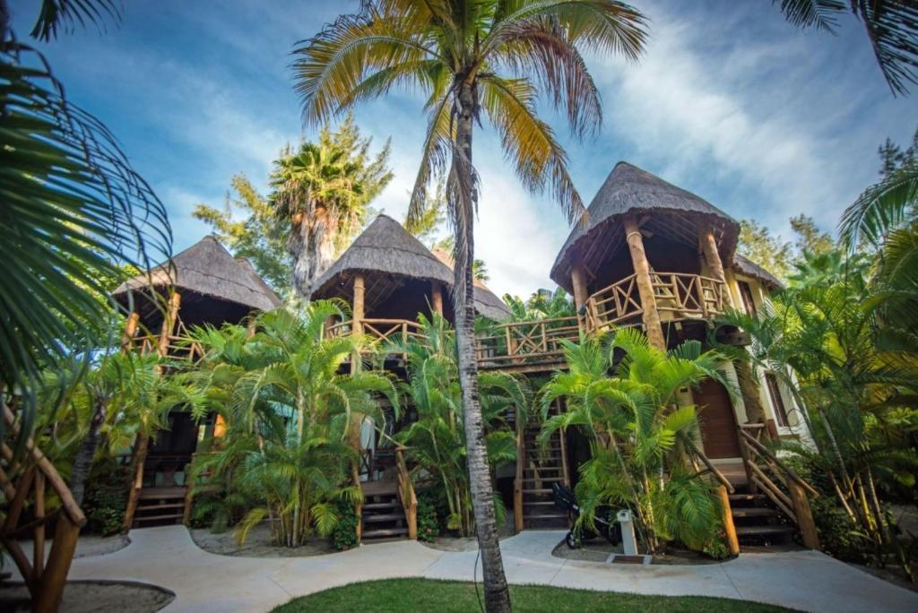 Двухместный (Двухместный номер Palapa с 1 кроватью, вид в сад), Mahekal Beach Resort