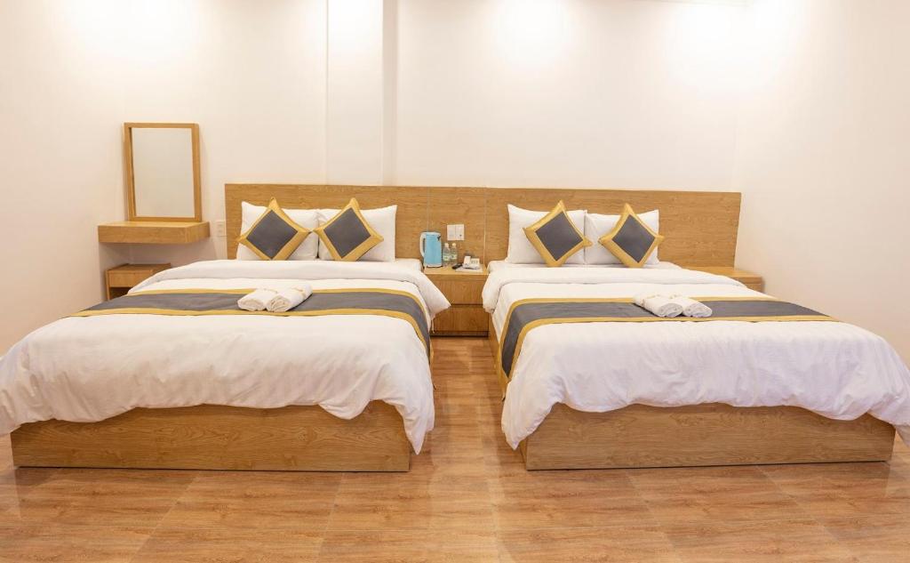 Двухместный (Двухместный номер с 2 отдельными кроватями и окном) отеля SODA HOTEL, Далат