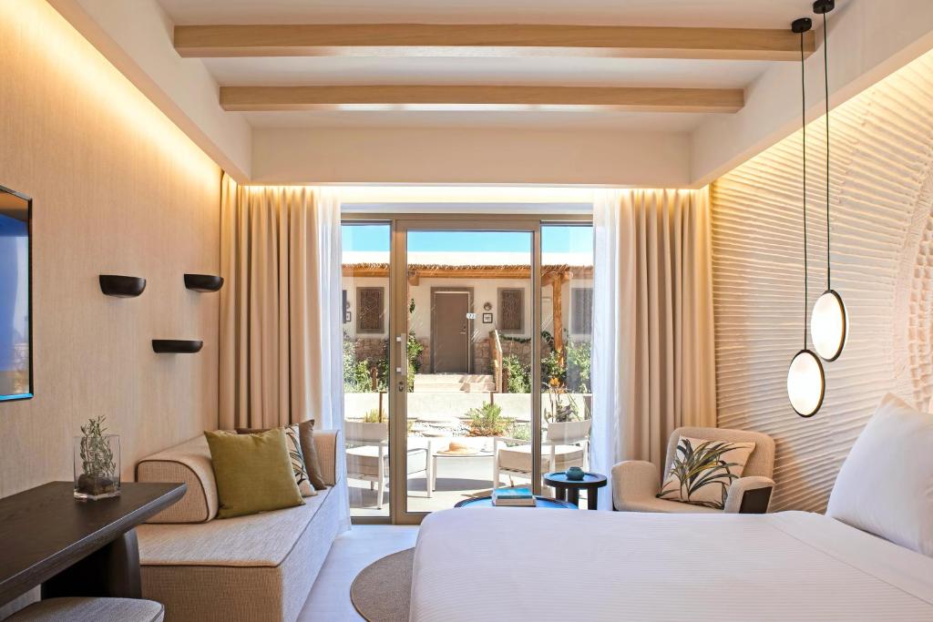 Двухместный (Улучшенный двухместный номер с 1 кроватью и видом на сад) курортного отеля Mitsis Rinela Beach, Коккини-Хани