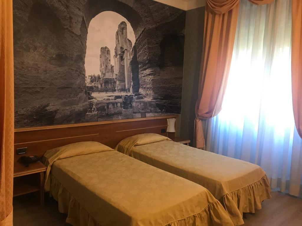 Двухместный (Стандартный двухместный номер с 1 кроватью или 2 отдельными кроватями) отеля Green Park Hotel Pamphili, Рим