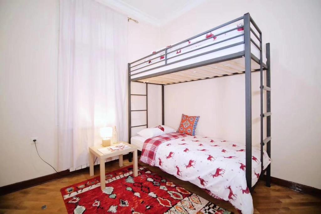 Номер (Спальное место на двухъярусной кровати в общем номере для женщин) хостела Lucky in Hostel 幸福里青旅, Белград