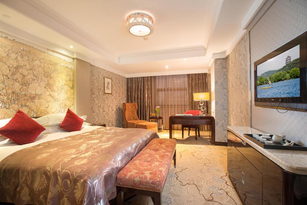 Двухместный (Двухместный номер бизнес-класса с 1 кроватью и видом на город) отеля Huachen International Hotel, Ханчжоу