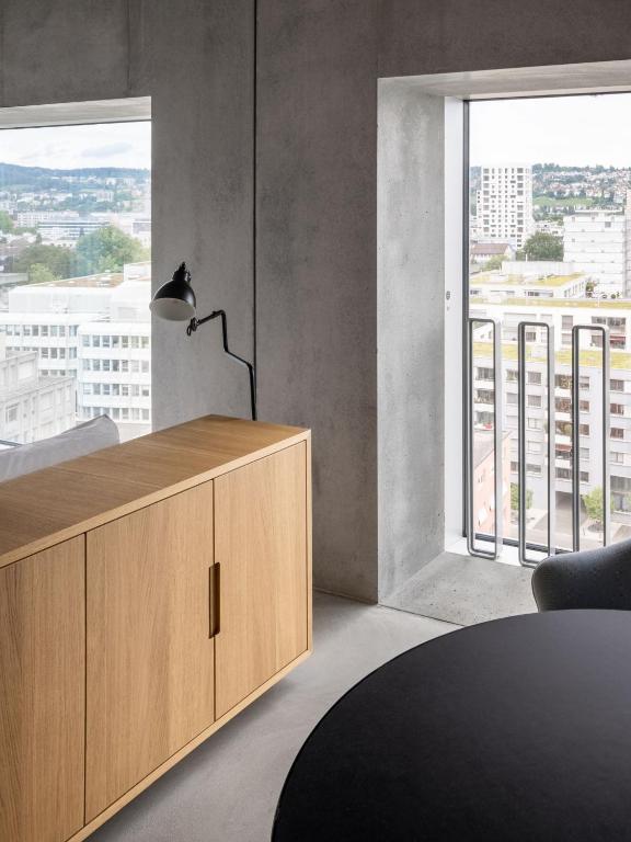 Двухместный (Угловой двухместный номер «Панорама» с 1 кроватью), Placid Hotel Design & Lifestyle Zurich