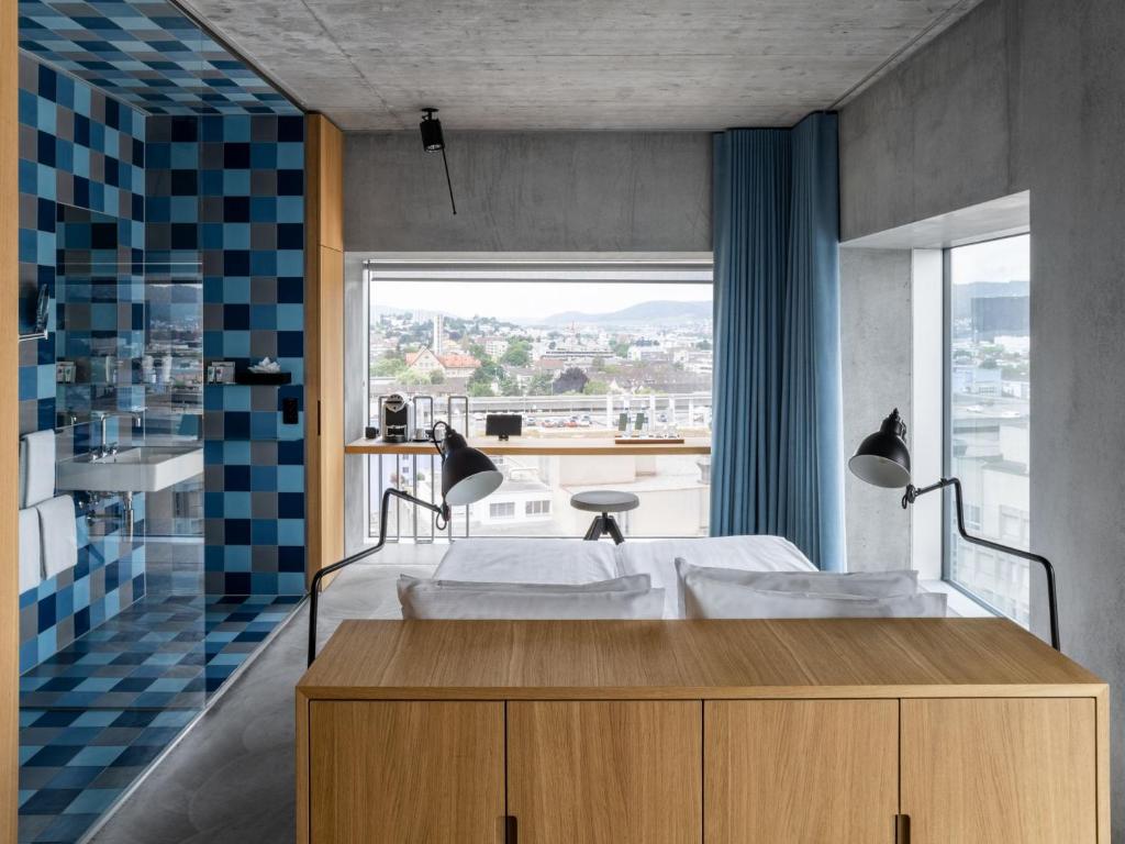 Двухместный (Угловой двухместный номер «Панорама» с 1 кроватью), Placid Hotel Design & Lifestyle Zurich