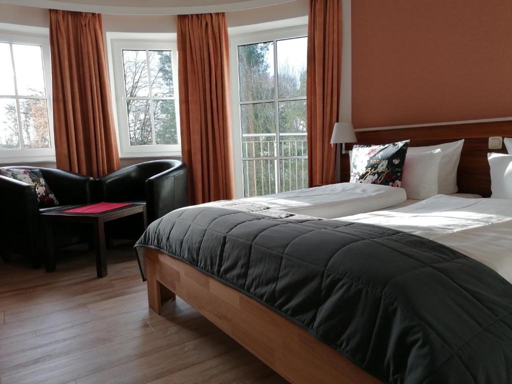 Двухместный (Двухместный номер с 1 кроватью, вид на сад) отеля Hotel Villa Passion, Шверин