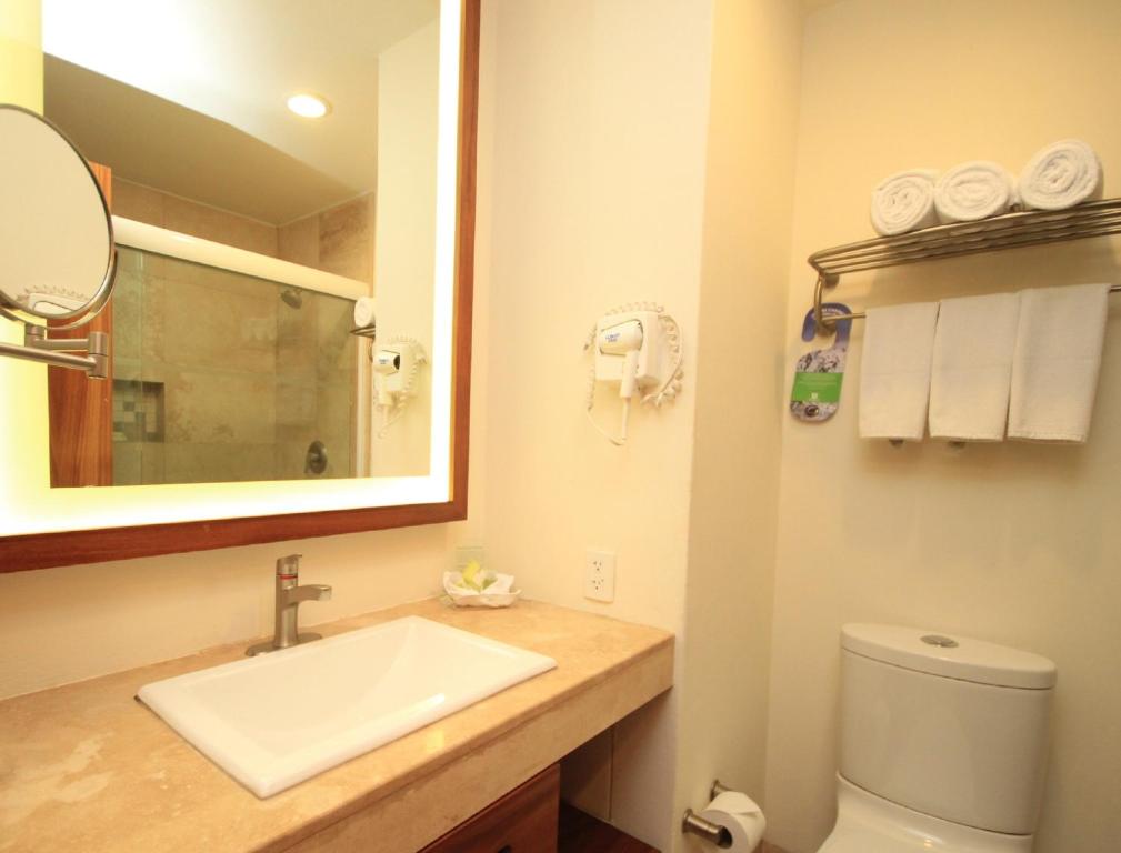 Двухместный (Двухместный номер с 2 отдельными кроватями и окном) курортного отеля Holiday Inn Huatulco, Санта-Крус-Хуатулко
