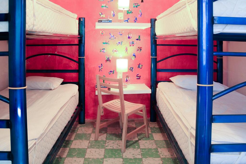 Номер (Односпальная кровать в 4-местном общем женском номере) хостела Casa de Don Pablo Hostel, Оахака-де-Хуарес