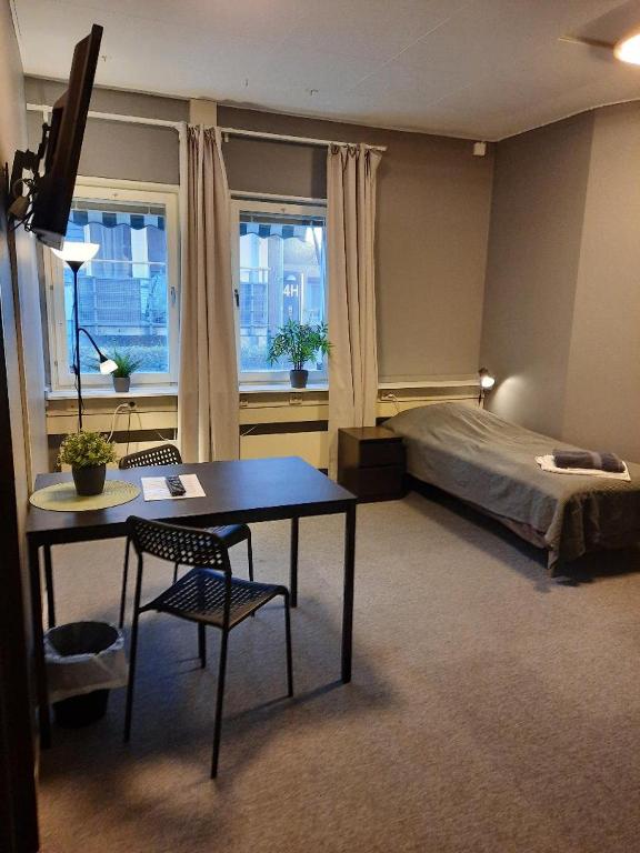 Двухместный (Двухместный номер с 1 кроватью и общей ванной комнатой) хостела Vandrarhem Uppsala - Portalgatan, Уппсала