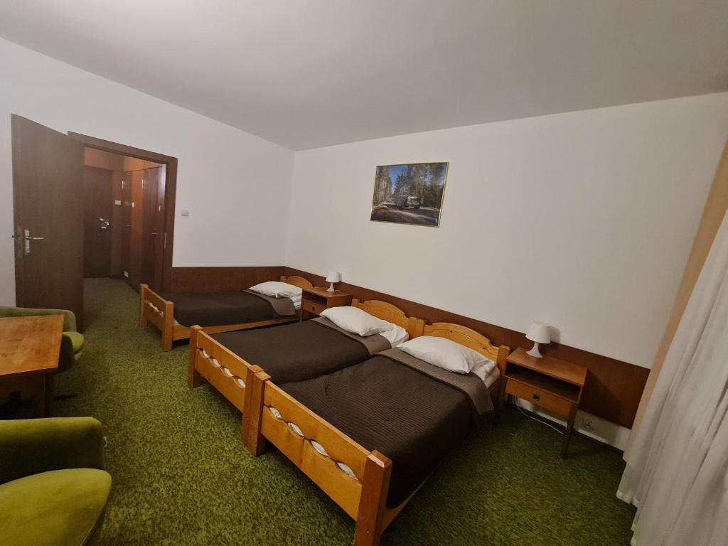 Трехместный (Трехместный номер Делюкс) отеля Hotel Tatry, Мужасихле