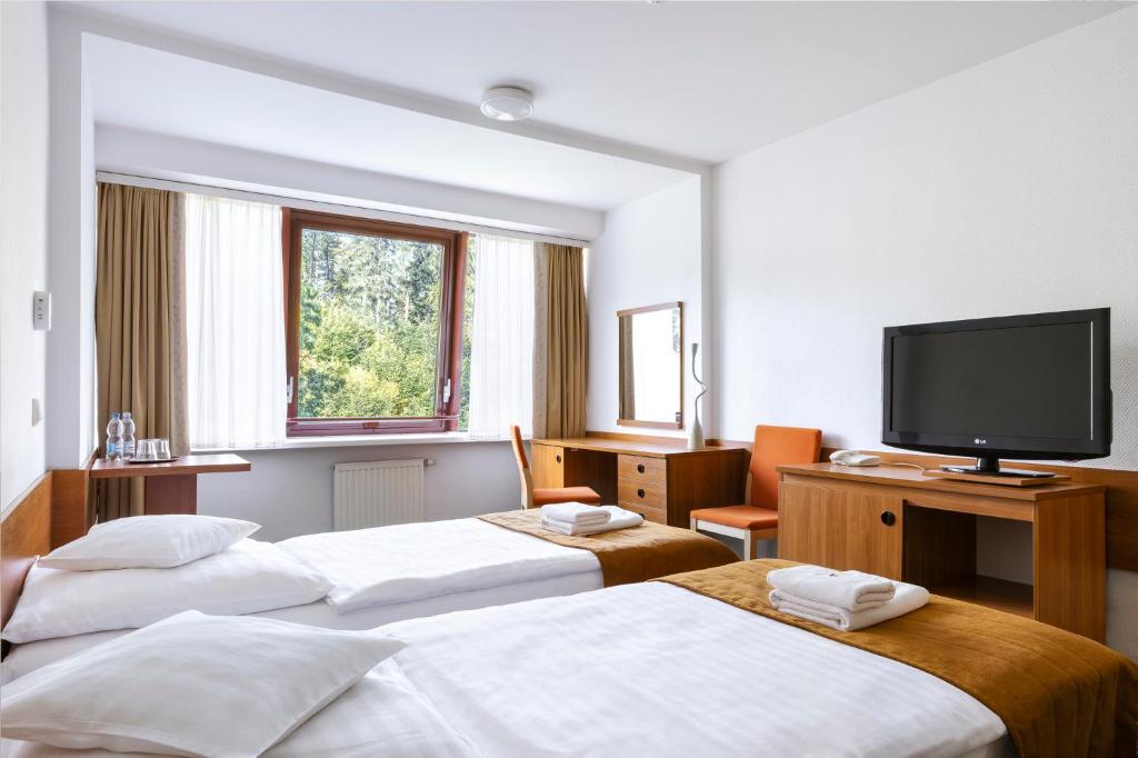 Двухместный (Двухместный номер с 2 отдельными кроватями) отеля Interferie Sport Hotel Bornit, Шклярска-Поремба