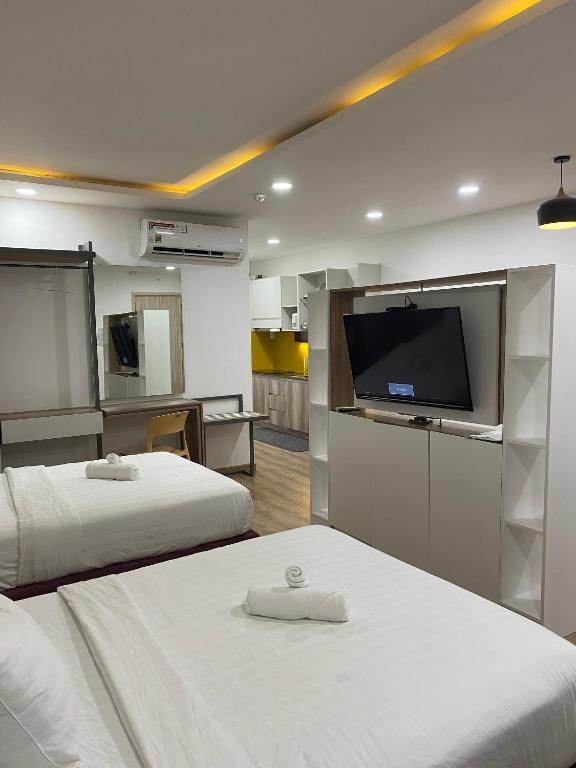 Апартаменты (Апартаменты с террасой) апарт-отеля Apartment Premium THIÊN KIM 3, Нячанг