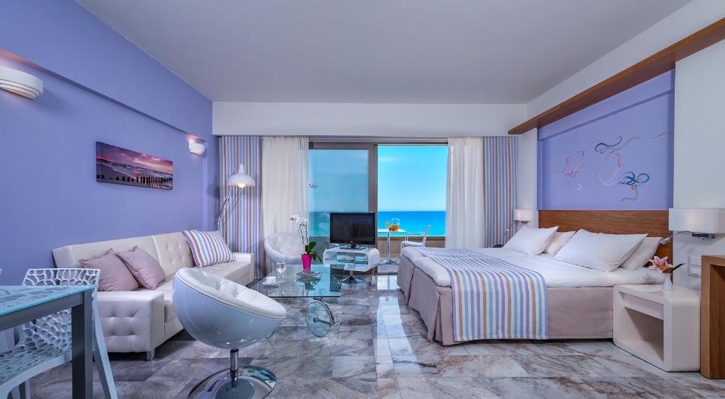 Студио (Улучшенный номер-студио с видом на море) апарт-отеля Ilios Beach Hotel Apartments, Ретимно, Крит
