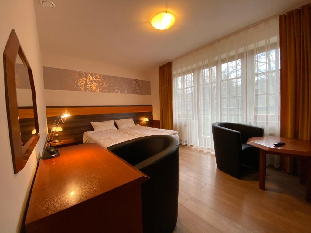 Двухместный (Двухместный номер с 1 кроватью и видом на горы) отеля Hotel Grant, Крыница