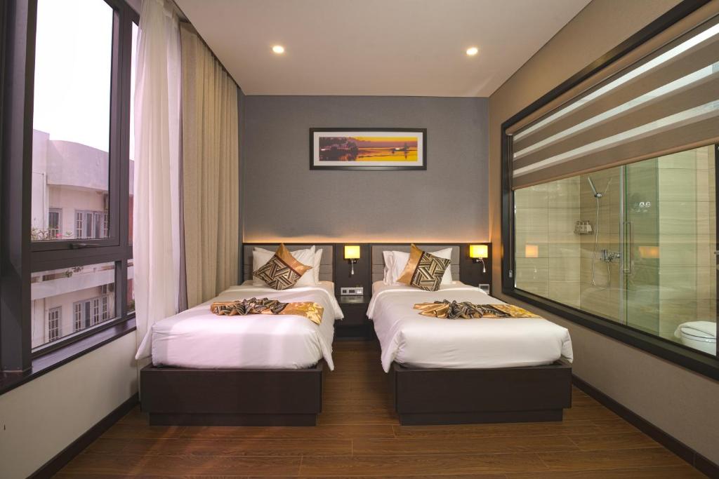 Двухместный (Двухместный номер Делюкс с 2 отдельными кроватями) отеля SK LEGEND VUNG TAU HOTEL, Вунгтау