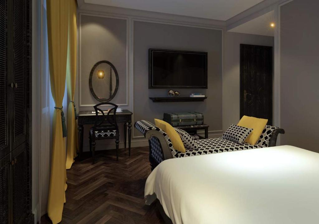 Двухместный (Двухместный номер Делюкс с 1 кроватью) отеля Hanoi Emerald Waters Hotel Valley, Ханой