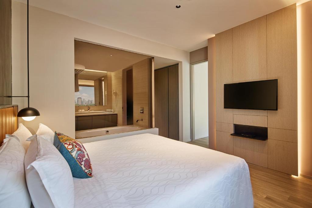 Сьюит (Представительский люкс с 2 спальнями) апарт-отеля Pan Pacific Serviced Suites Orchard, Singapore, Сингапур (город)