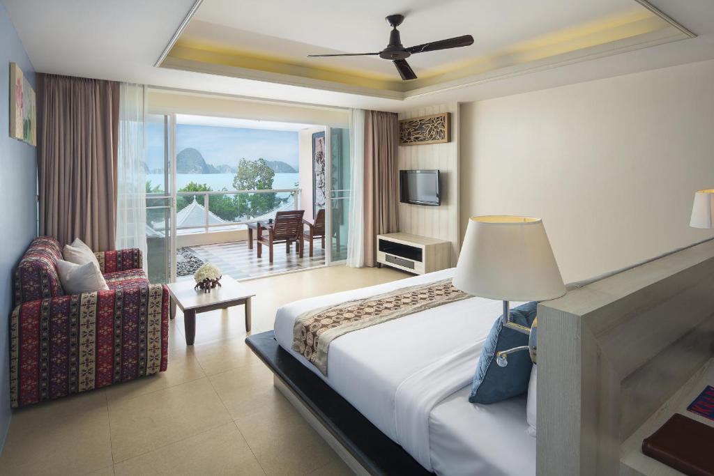 Двухместный (Номер Делюкс с гидромассажной ванной и видом на море) курортного отеля Anyavee Tubkaek Beach Resort, Краби
