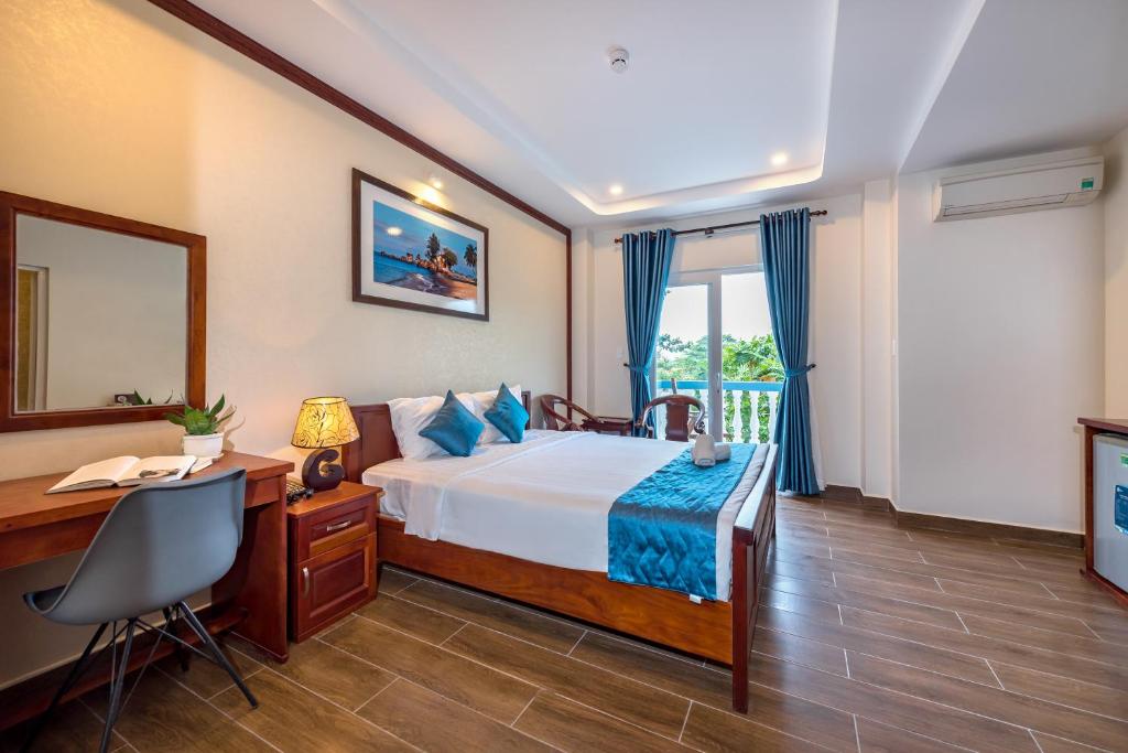 Двухместный (Двухместный номер Делюкс с 1 кроватью или 2 отдельными кроватями, вид на сад) отеля Brenta Phu Quoc Hotel, Дуонг-Донг