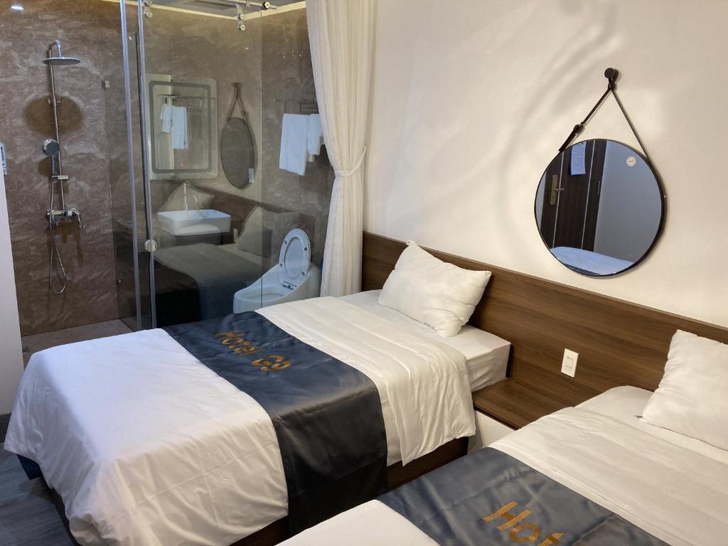 Двухместный (Двухместный номер с 2 отдельными кроватями и ванной комнатой) отеля G9 Hotel, Туихоа