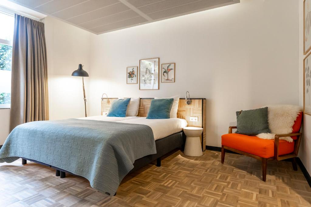 Двухместный (Двухместный номер с 2 отдельными кроватями - Подходит для гостей с ограниченными физическими возможностями) отеля Hotel Bleecker, Амстердам