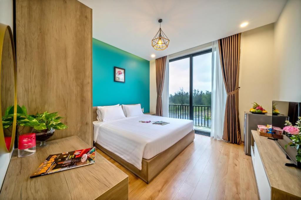 Двухместный (Двухместный номер с 1 кроватью, вид на сад) апарт-отеля Little An Bang Villa, Хойан
