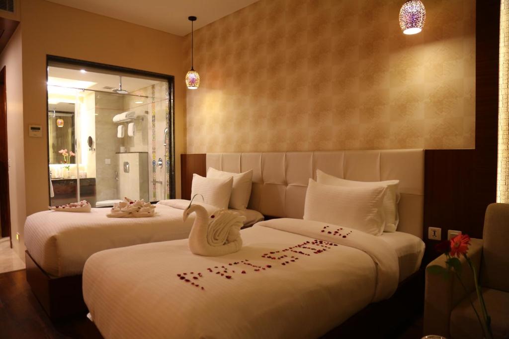 Двухместный (Двухместный номер с 2 отдельными кроватями) отеля Pristine Hotel, Varanasi, Варанаси