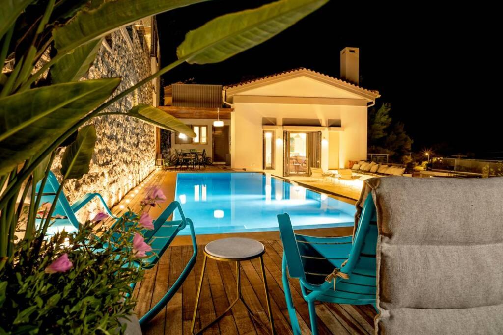 Вилла (Вилла) виллы VinBlu Villa just a breath from the sea and the beautiful Agios Nikitas!, Айос-Никитас