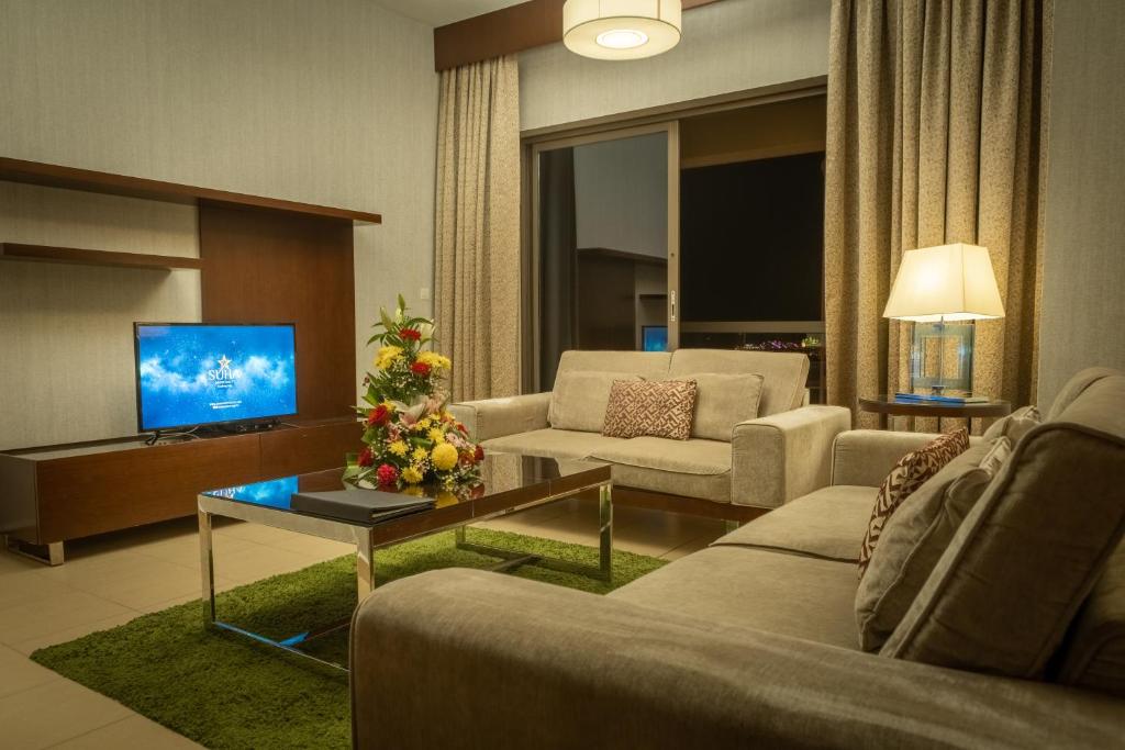 Апартаменты (Апартаменты Делюкс с 3 спальнями) апарт-отеля Suha Hotel Apartments by MONDO, Дубай