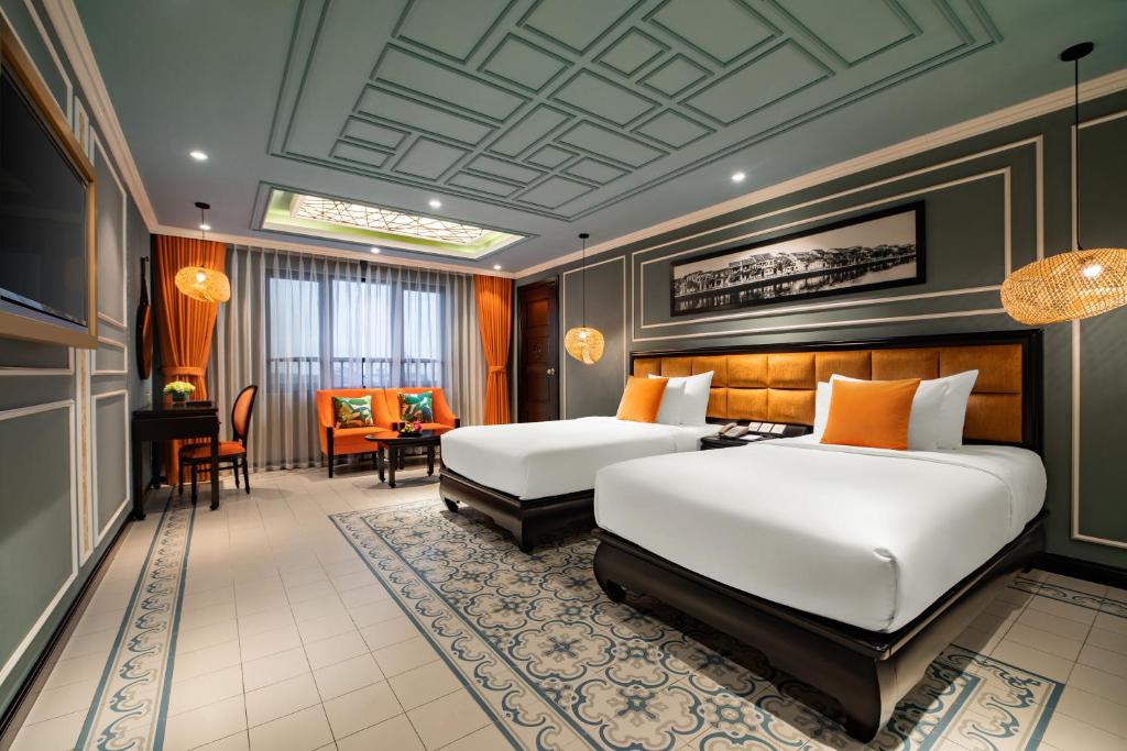 Двухместный (Двухместный номер Делюкс с 1 кроватью или 2 отдельными кроватями с окном) курортного отеля Hoi An Silk Marina Resort & Spa, Хойан