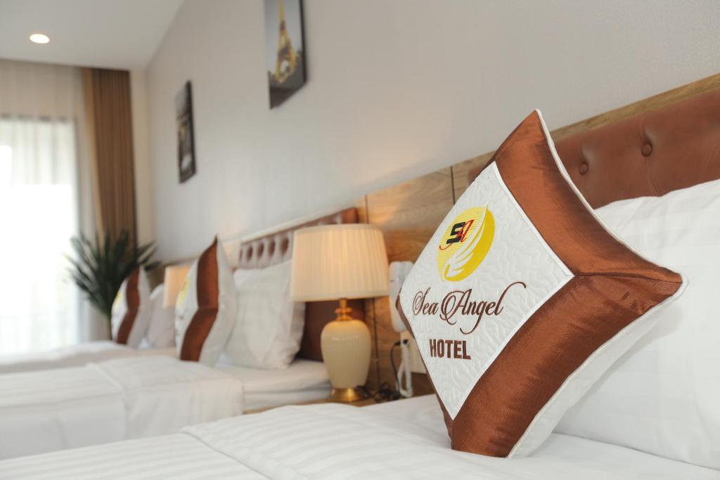 Двухместный (Двухместный номер Делюкс с 2 отдельными кроватями) отеля Sea Angel Hotel Halong, Халонг