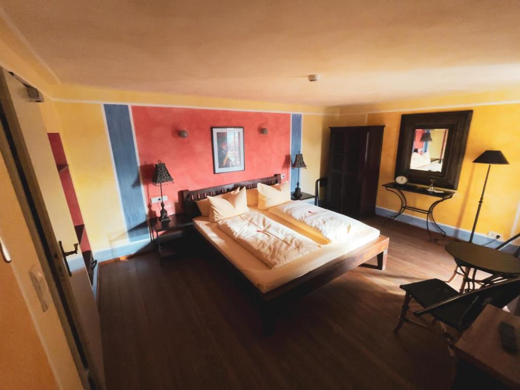 Двухместный (Двухместный номер с 1 кроватью и балконом) отеля Ristorante e Pensione La Campagnola, Дрезден