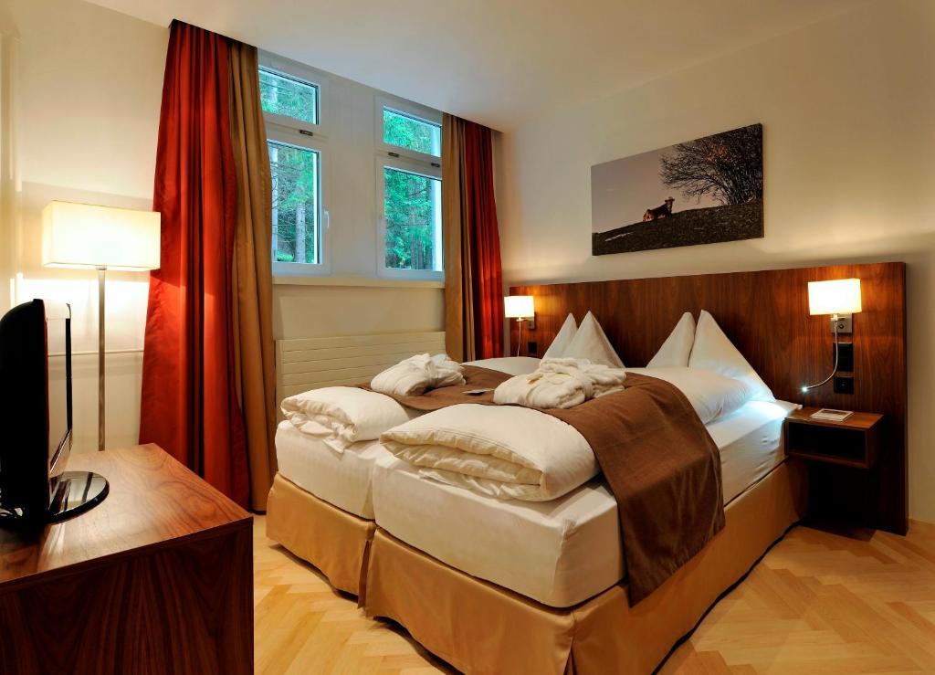 Двухместный (Стандартный двухместный номер с видом на лес) отеля Waldhotel Davos, Давос