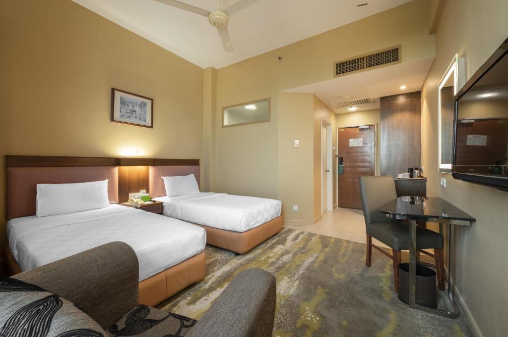 Одноместный (Стандартный двухместный номер с 2 отдельными кроватями) отеля Cititel Penang, Джорджтаун