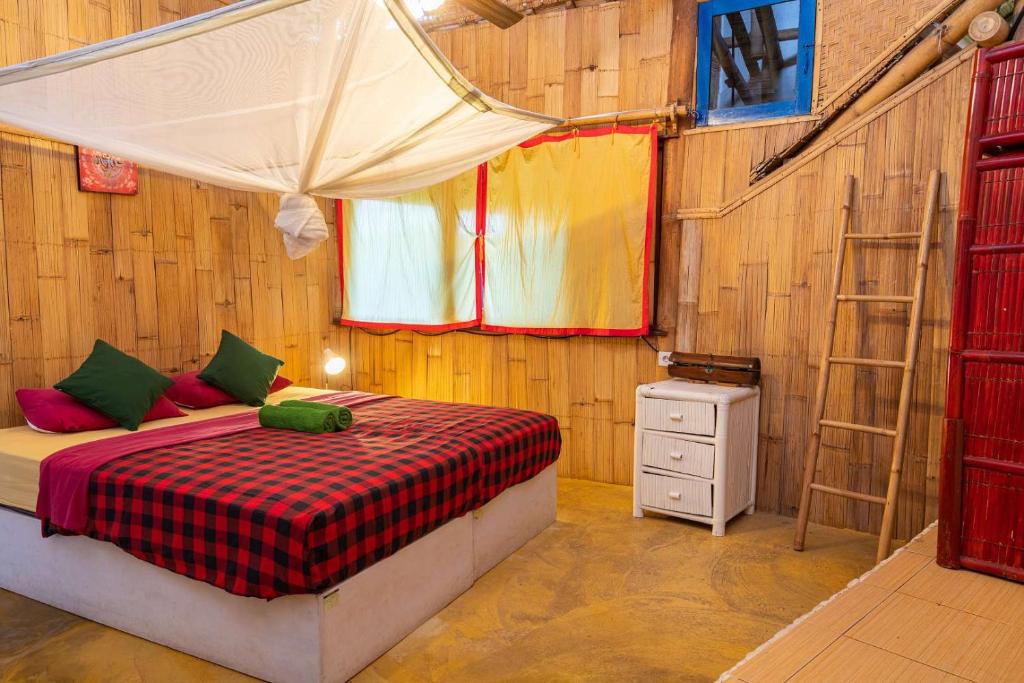 Двухместный (Двухместный номер «Бамбук» с 1 кроватью и видом на сад) гостевого дома Serenity Eco Guesthouse, Чангу