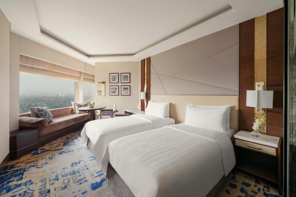Двухместный (Двухместный номер Делюкс с 2 отдельными кроватями) отеля Shangri-La's - Eros Hotel, New Delhi, Нью-Дели