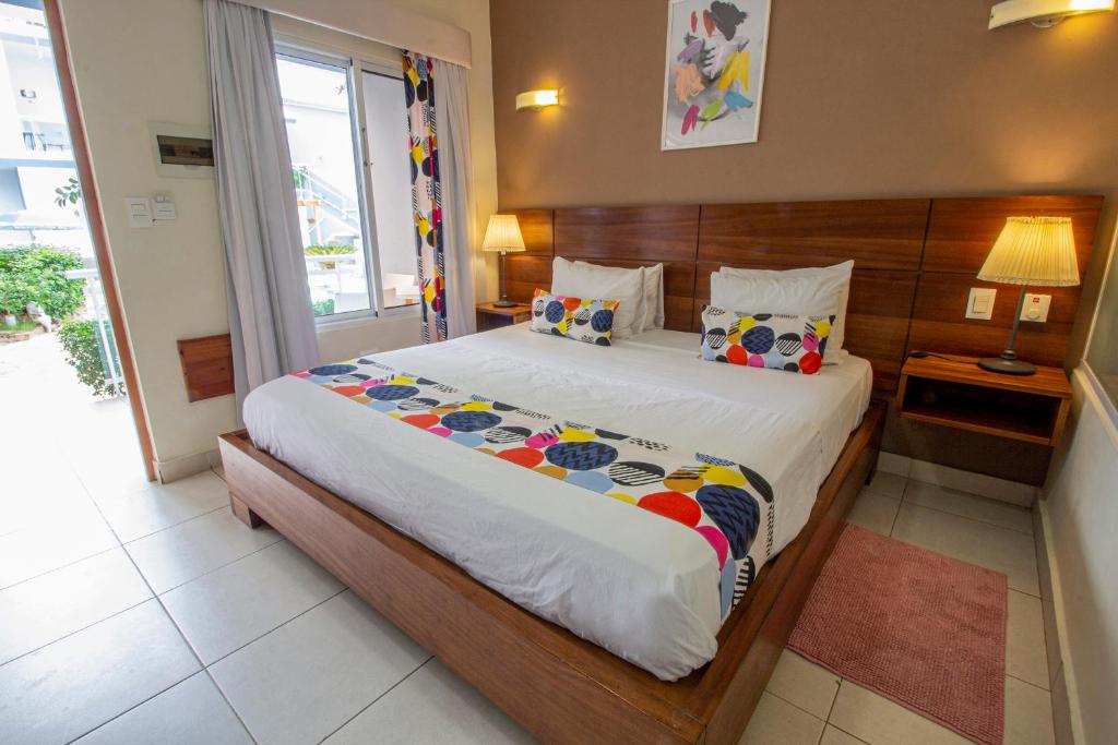 Двухместный (Двухместный номер с 1 кроватью и видом на бассейн) гостевого дома Hotel Casa Valeria, Сосуа