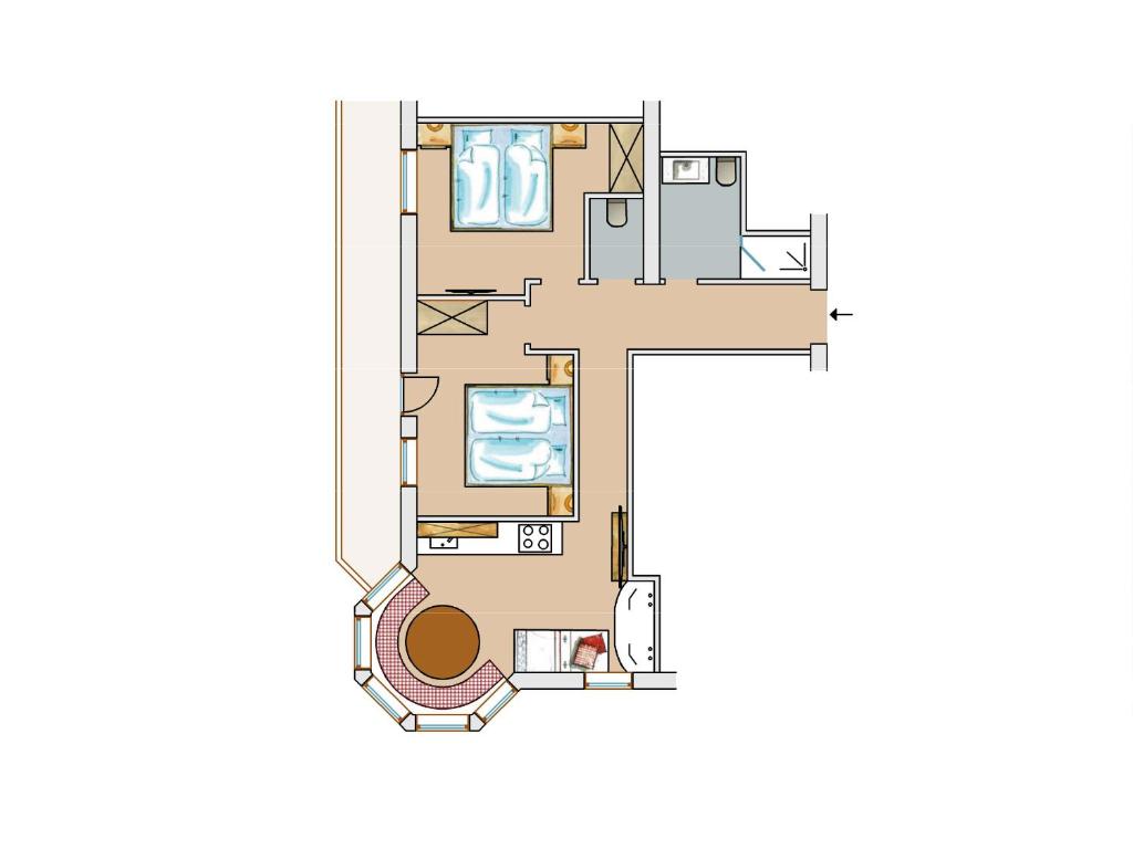 Апартаменты (Апартаменты 5 (для 4 взрослых)), Appartementhaus Sonnenschein