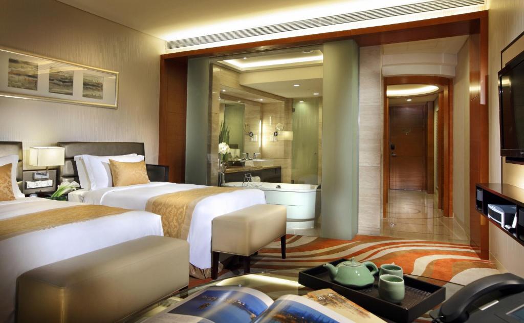 Двухместный (Двухместный номер Делюкс с 2 отдельными кроватями) отеля InterContinental Hangzhou, Ханчжоу