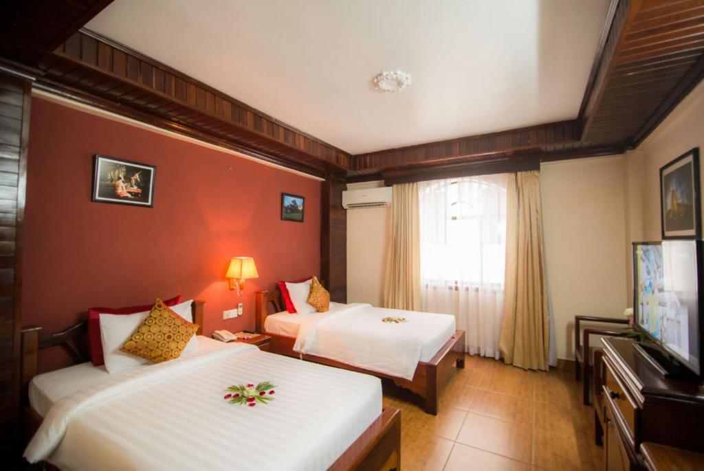 Двухместный (Стандартный двухместный номер с 2 отдельными кроватями) отеля Angkor Pearl Hotel, Сием Рип