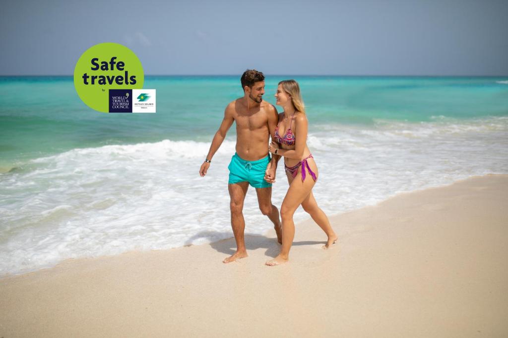 Двухместный (Номер с видом на океан - Пакет услуг «Романтика») курортного отеля GR Solaris Cancun - Все включено, Канкун