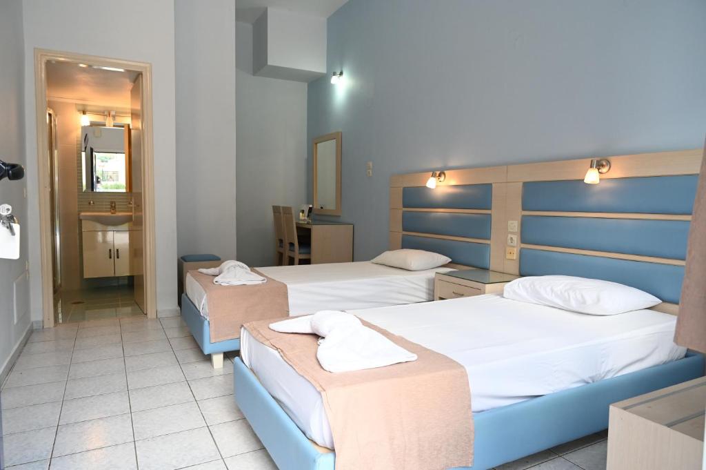 Двухместный (Бюджетный двухместный номер с 1 кроватью или 2 отдельными кроватями) отеля Surf Hotel, Василики