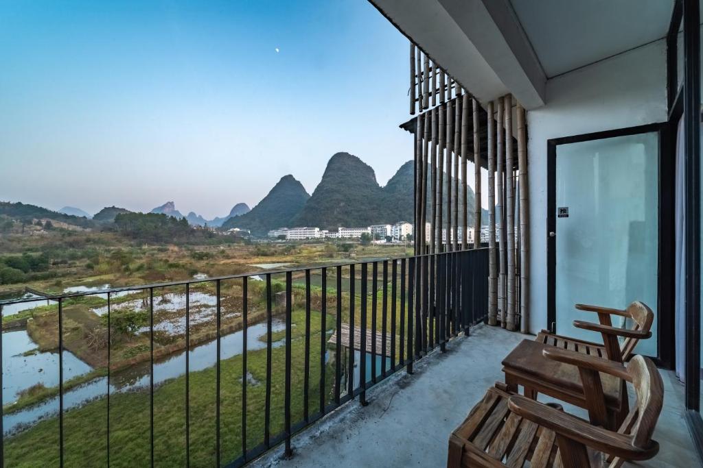 Двухместный (Двухместный номер с 1 кроватью и окном), Yangshuo Sudder Street Guesthouse