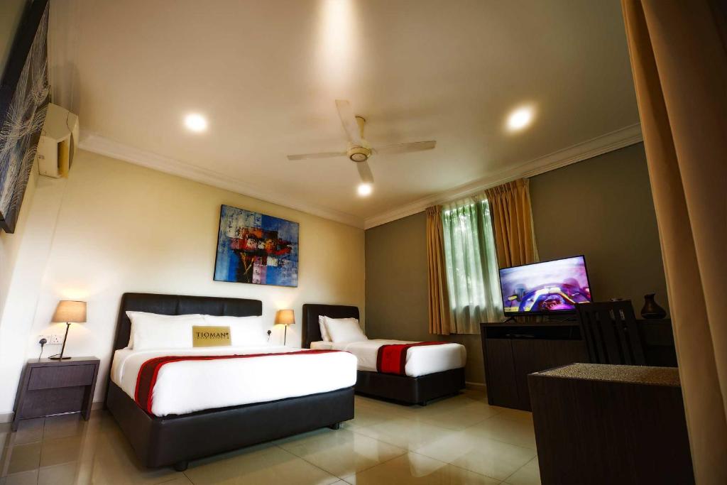 Трехместный (Трехместный номер Делюкс) отеля Tioman Dive Resort, Тиоман