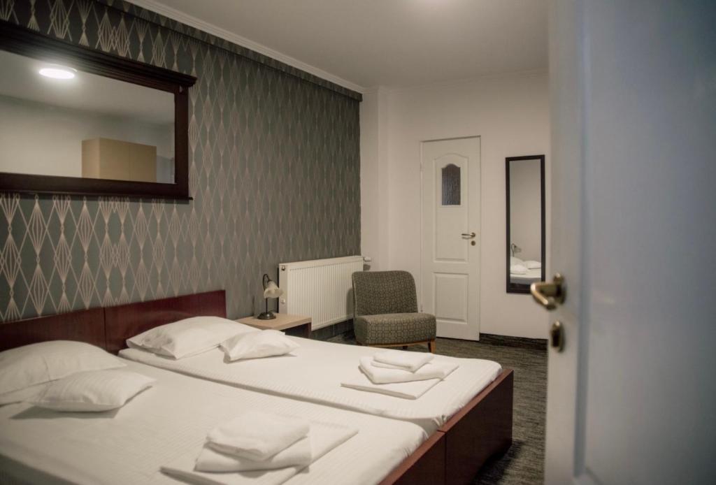 Двухместный (Стандартный двухместный номер с 2 отдельными кроватями) отеля Hotel Carnival, Орадя