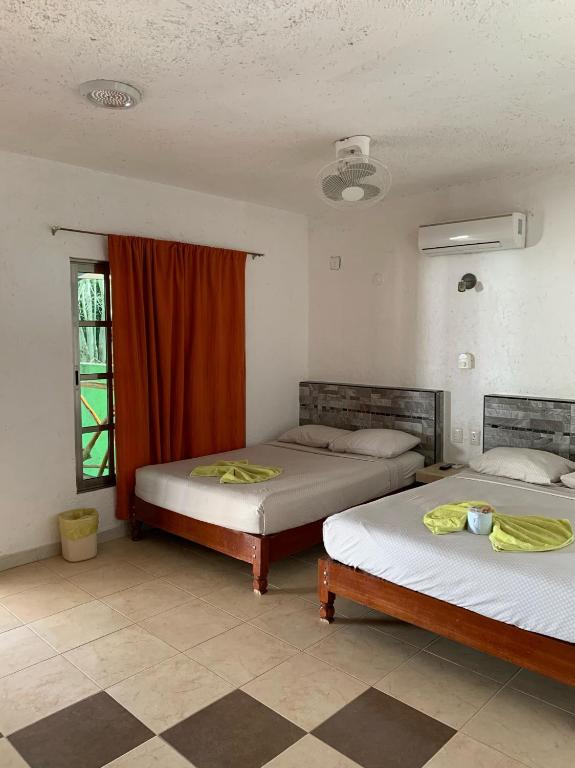 Двухместный (Двухместный номер с 2 отдельными кроватями) отеля Szapot, Бакалар