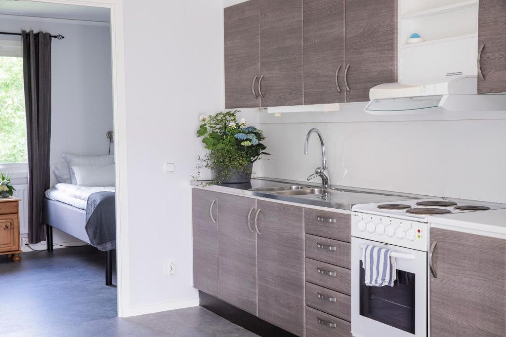 Апартаменты (Апартаменты с 2 спальнями (для 4 взрослых)) парк-отеля Visby Gustavsvik, Висбю