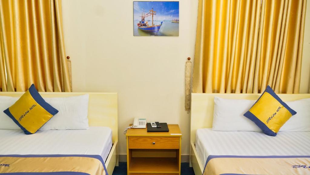 Двухместный (Двухместный номер Делюкс с 2 отдельными кроватями) отеля Rita Hotel, Вунгтау