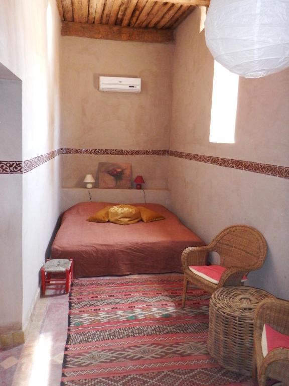 Двухместный (Двухместный номер «Альва» с 1 кроватью или 2 отдельными кроватями) отеля Dar Paru, Мхамид